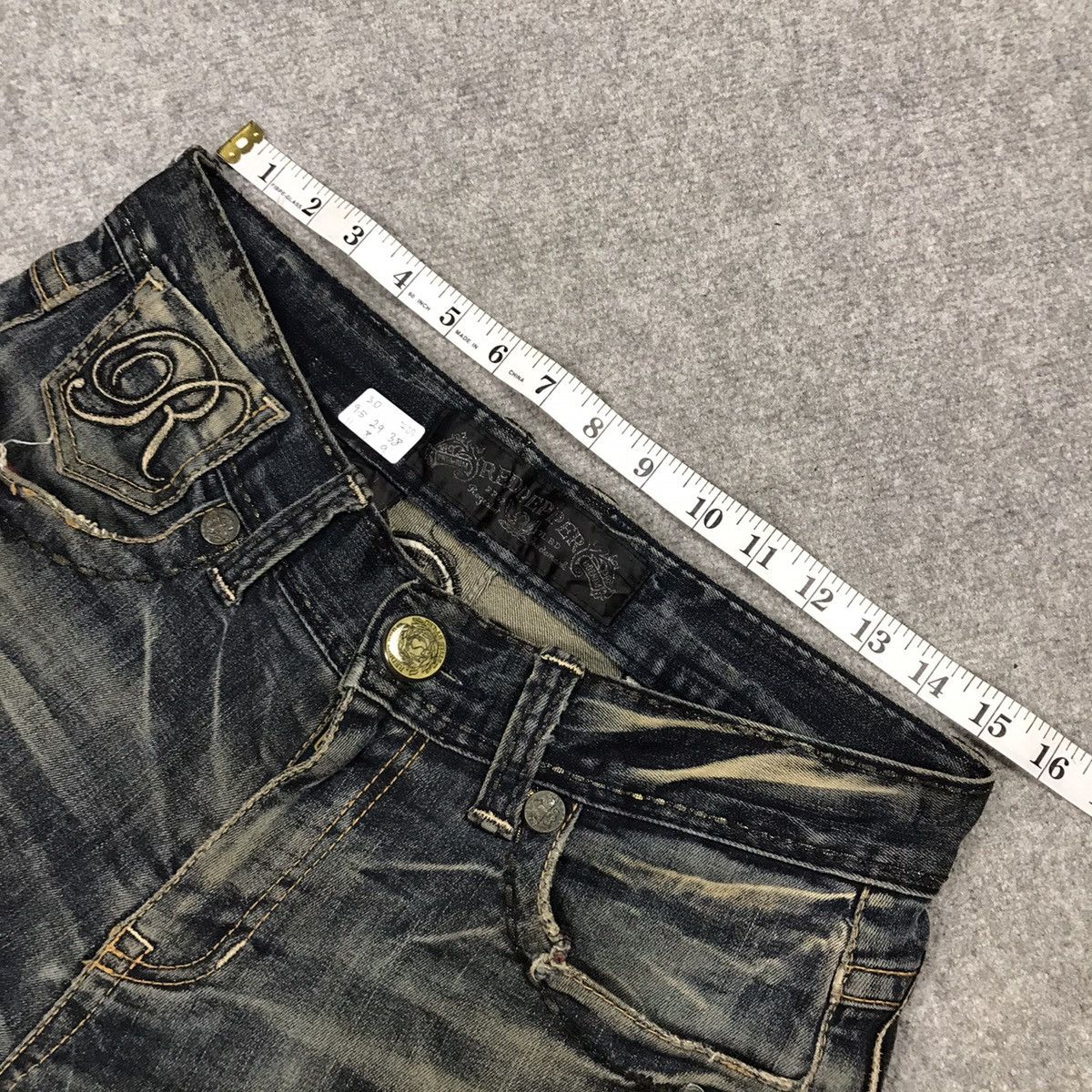Japanese Brand RED PEPPER JAPAN DESIGN DENIM DISTRESSED DENIM PANTS Size US 30 / EU 46 - 16 Thumbnail
