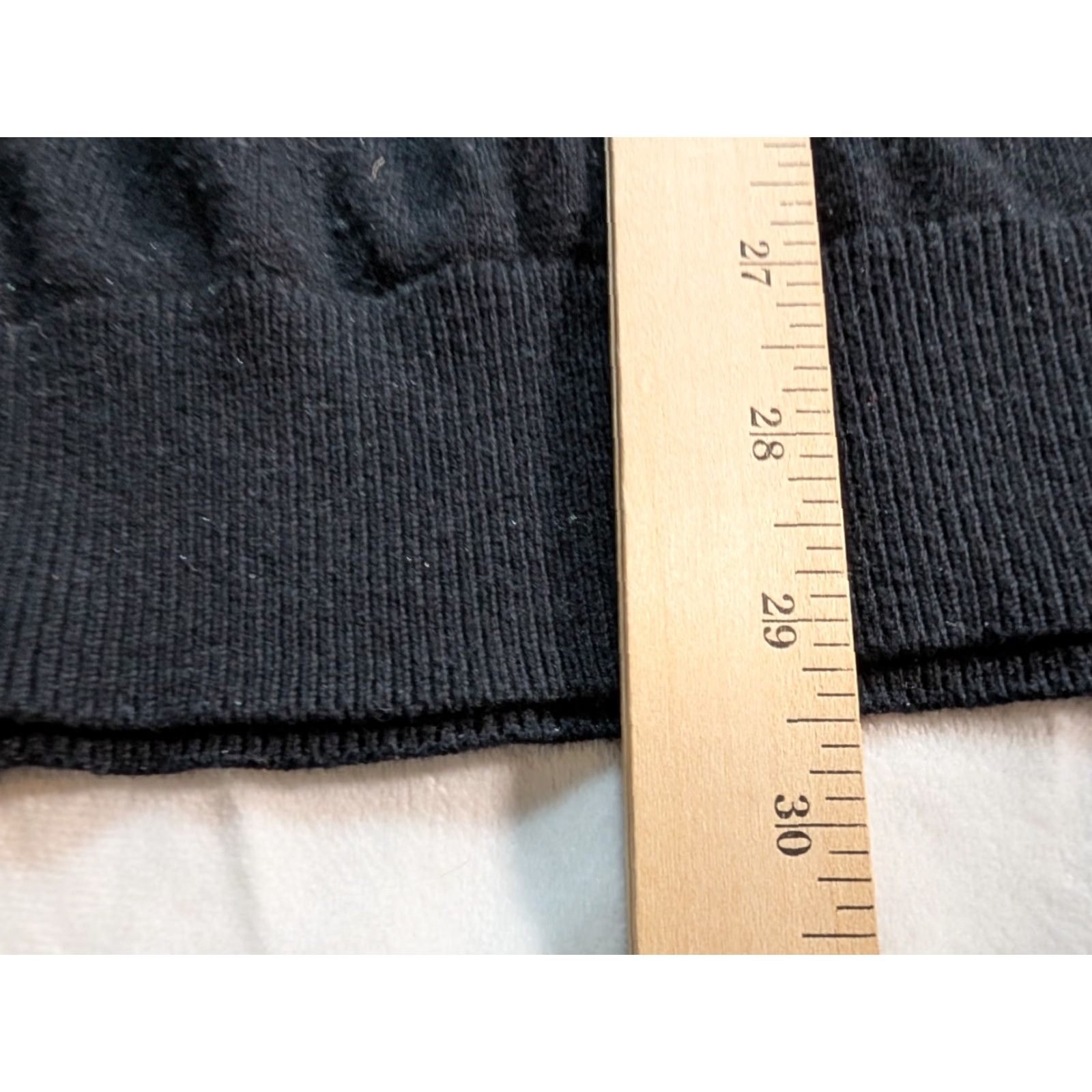 Vintage L.L. Bean Sweater Men 2XL Black Striped 1/4 Zip Cashmere Cotton Knit Mock Neck Mens Regular Big & Tall Fold Size US XXL / EU 58 / 5 - 7 Thumbnail