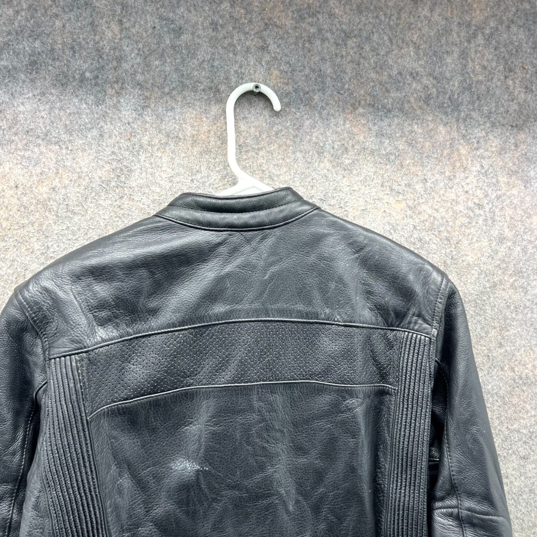 Harley Davidson VINTAGE Harley-Davidson Leather Jacket Womens Small Black 90s Size S / US 4 / IT 40 - 3 Thumbnail