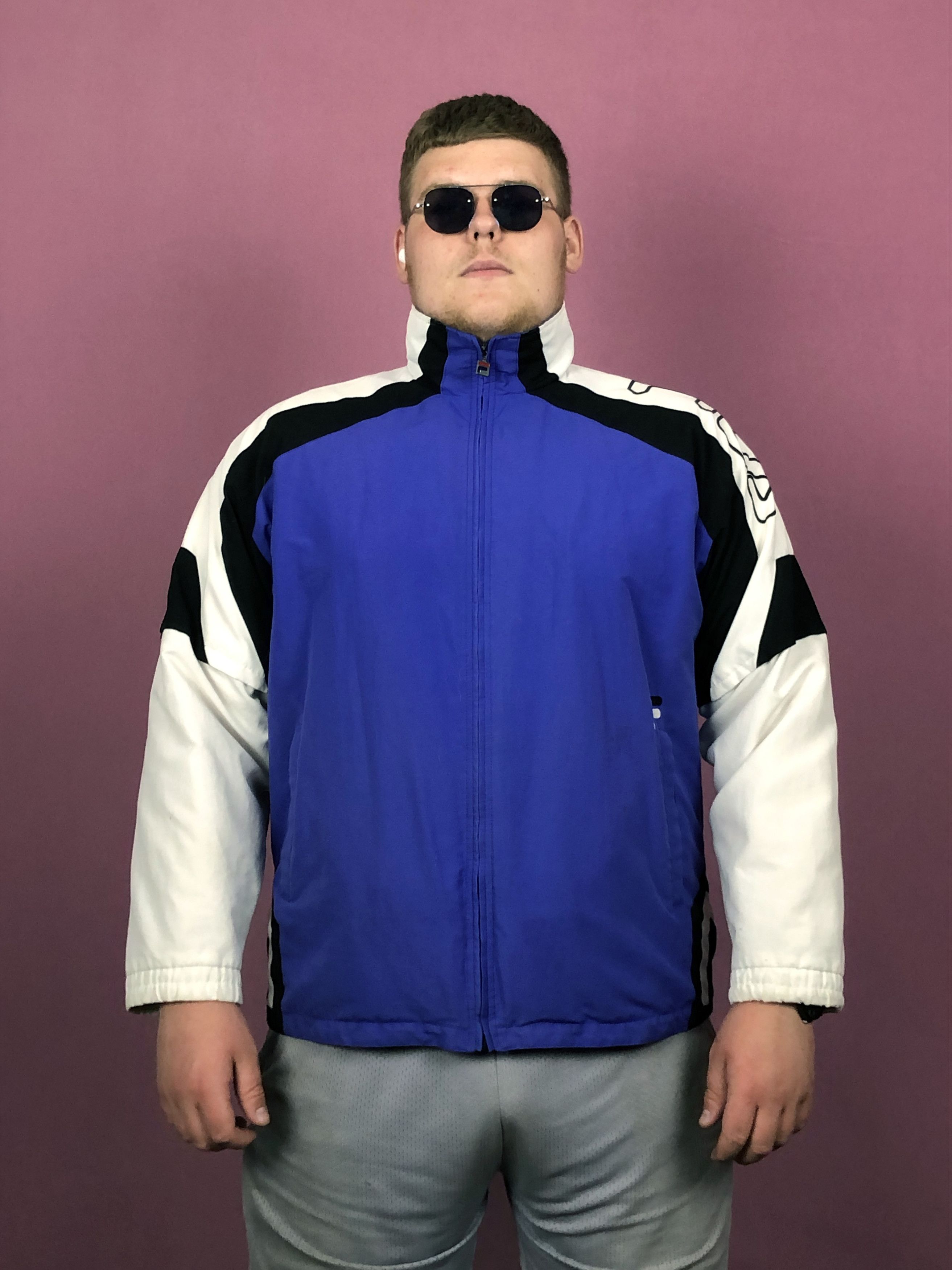 Fila × Vintage Fila Vintage Men's Windbreaker Jacket - XL Size US XL / EU 56 / 4 - 1 Thumbnail