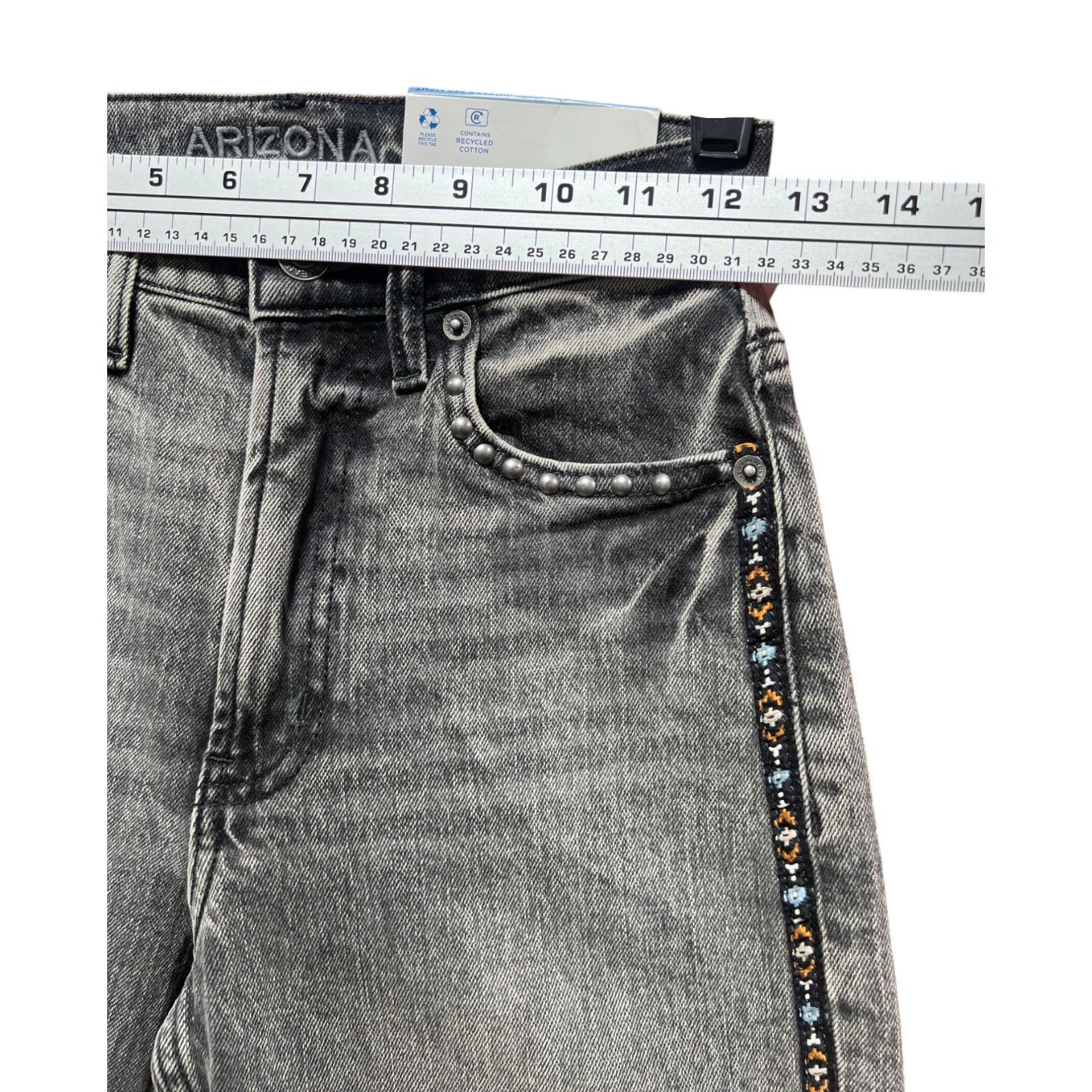Arizona Jean Co. Arizona - Juniors Women's Vintage Highest Rise Straight Leg Size 25" / US 0 / IT 36 - 5 Thumbnail
