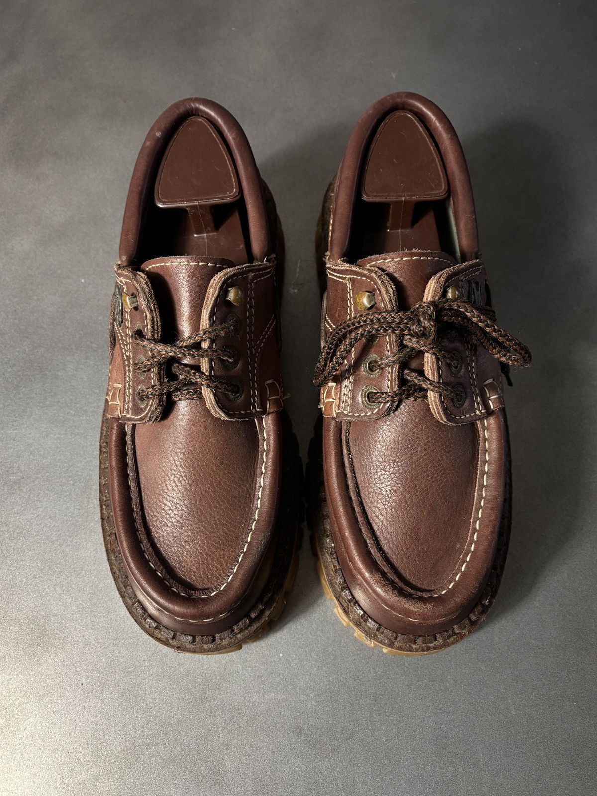 Vintage Y2K Vintage Lug Sole Moc Toe Boat Shoe Chunky Loafer Raver Size US 9.5 / EU 42-43 - 6 Thumbnail