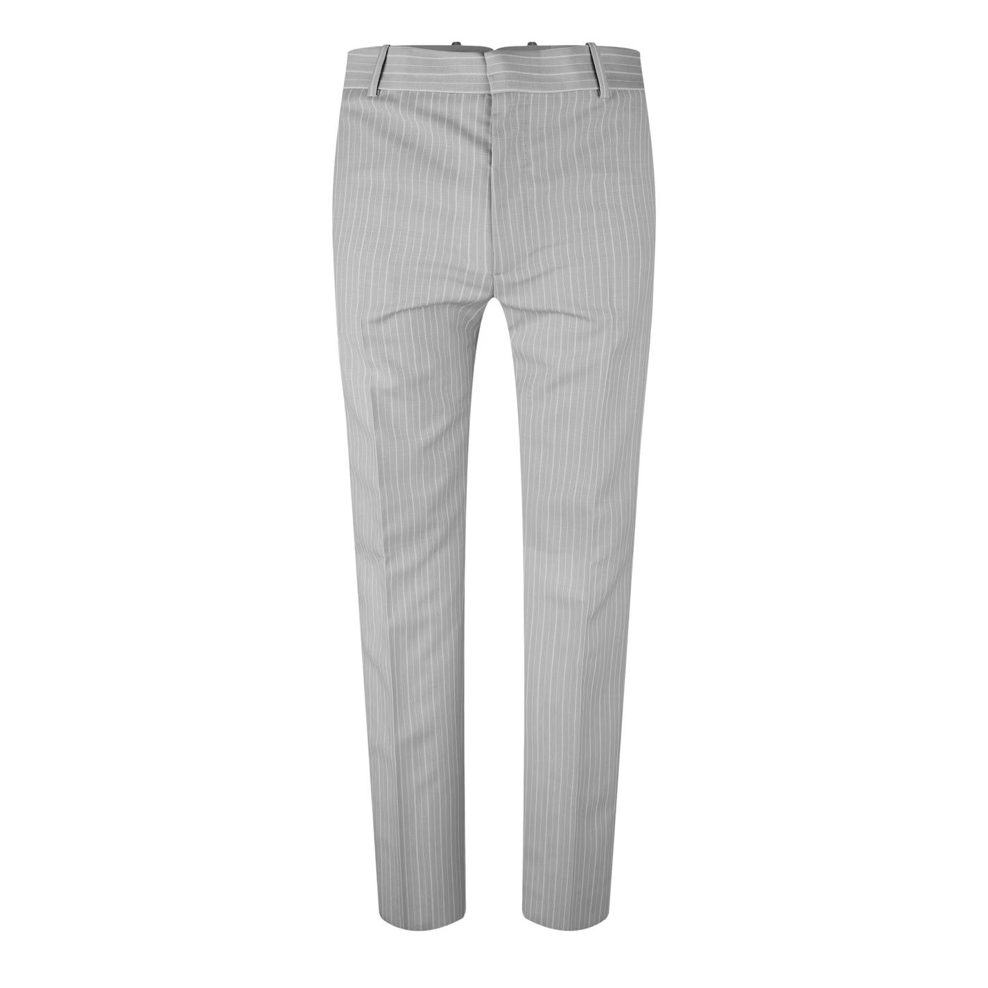 Alexander McQueen o1g2r1mq0326 Cigarette Trousers in Ice Grey Size US 32 / EU 48 - 1 Thumbnail