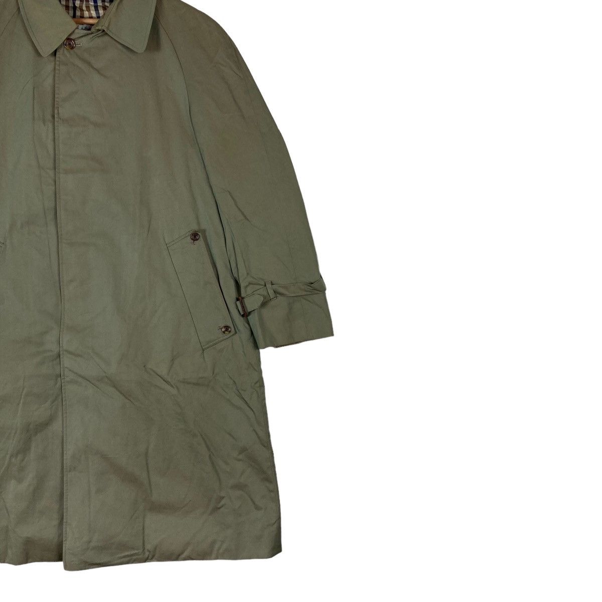 Aquascutum Vintage Aquascutum Hidden Flat Button Checkered Inside Long Size US M / EU 48-50 / 2 - 4 Thumbnail