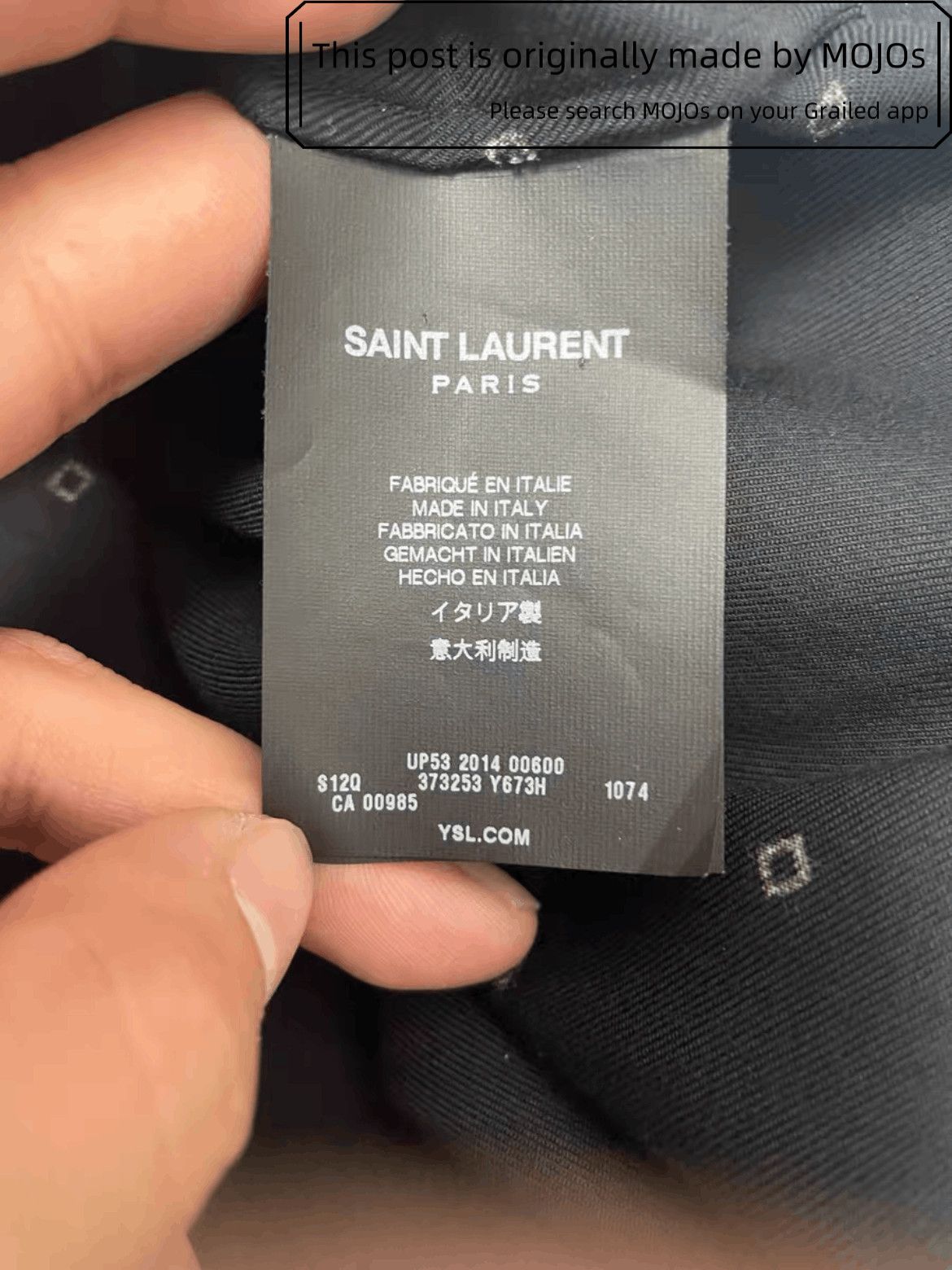 Sz 39 Saint Laurent Paris 15SS Crystal Sleeveless Shirt mojo