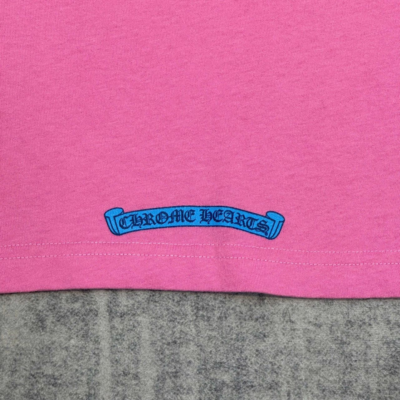 Chrome Hearts CHROME HEARTS Scroll Logo T-Shirt PINK Size M / US 6-8 / IT 42-44 - 7 Thumbnail