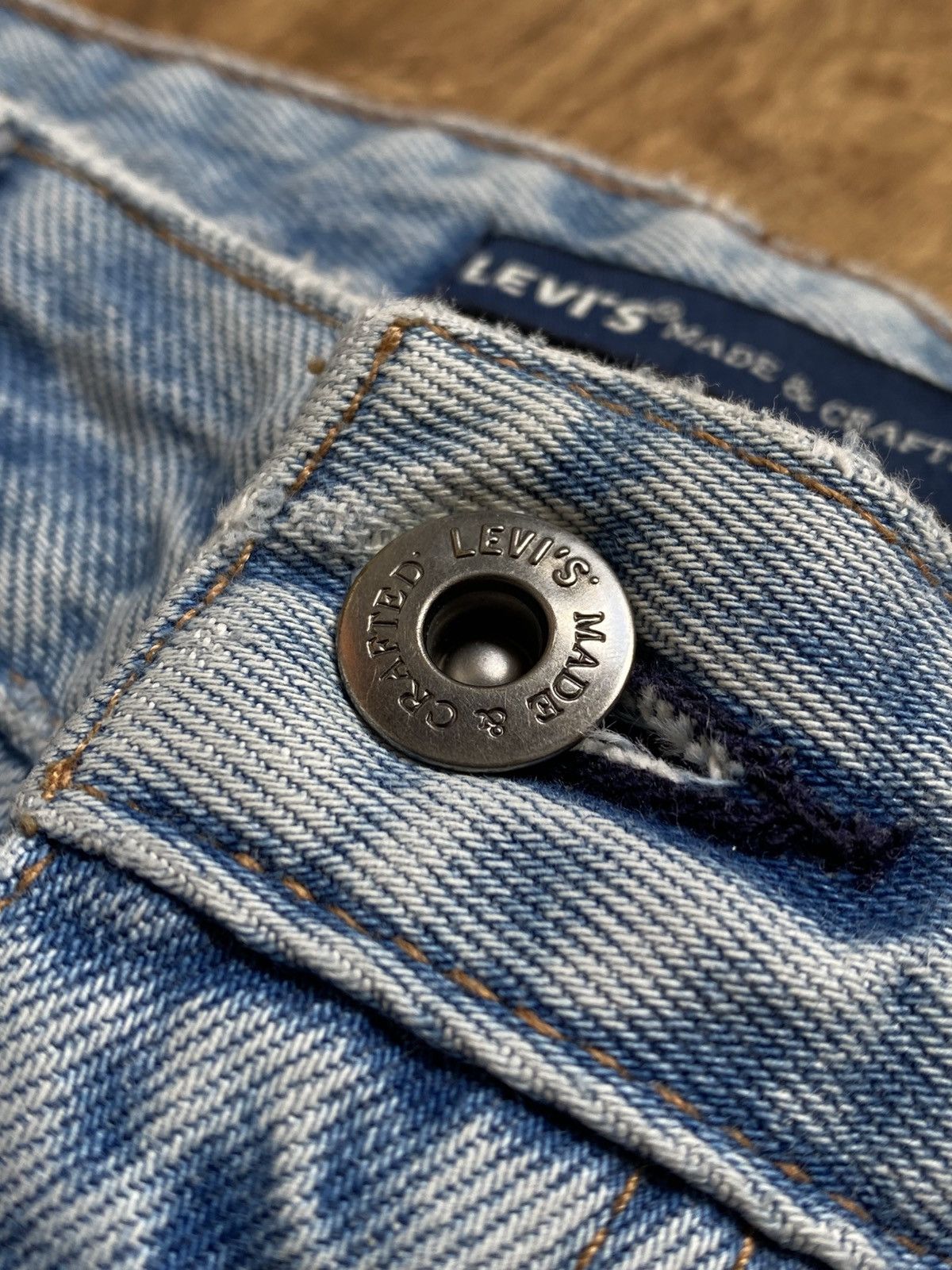 Levi's Made & Crafted Levi’s 501 Japanese Selvage Wid Taper Distressed Jeans W30 Size US 30 / EU 46 - 6 Thumbnail