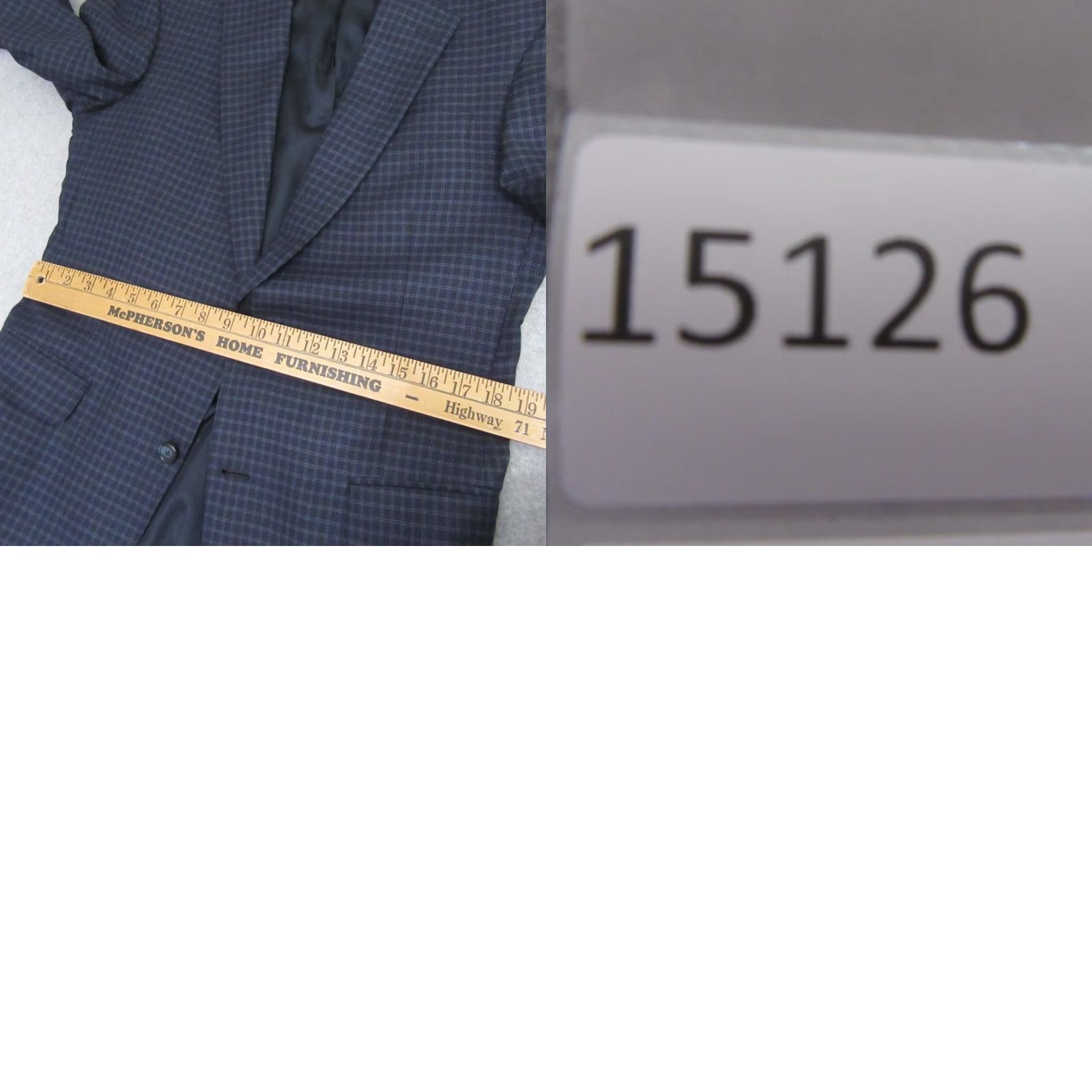 Hart Schaffner Marx Hart Schaffner Marx Mens Sport Coat 39L Blue Check Plaid Single Vent Size US XXS / EU 40 - 9 Thumbnail