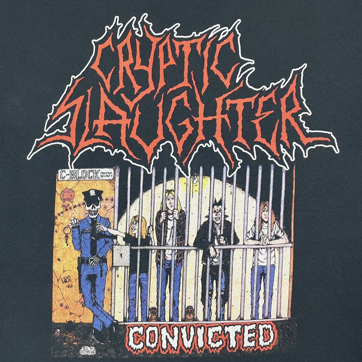Band Tees Cryptic Slaughter Convinted T-shirt Size US XL / EU 56 / 4 - 6 Thumbnail