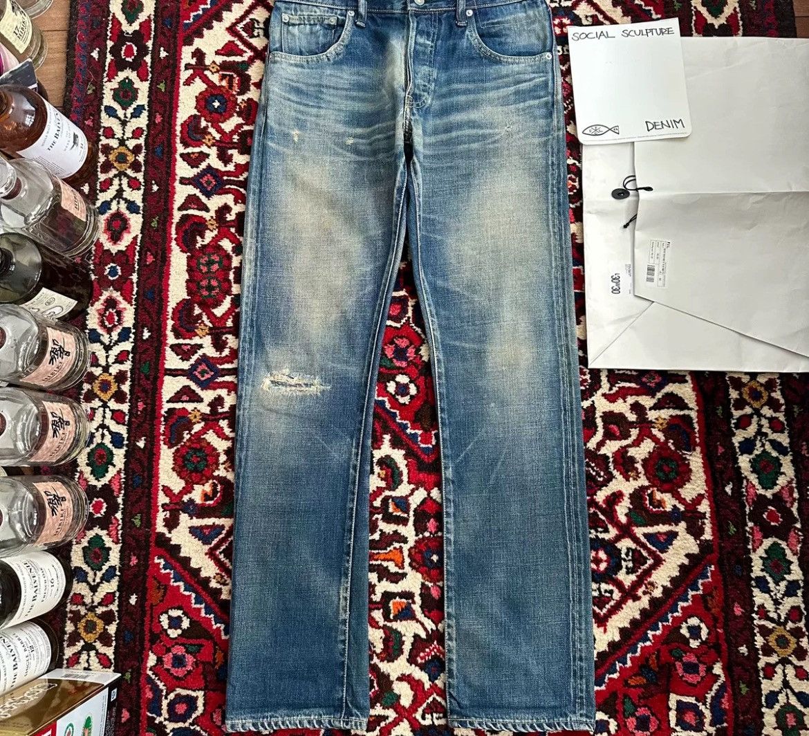 Visvim Social Sculpture denim 01.2 D10-特大 濃 天然