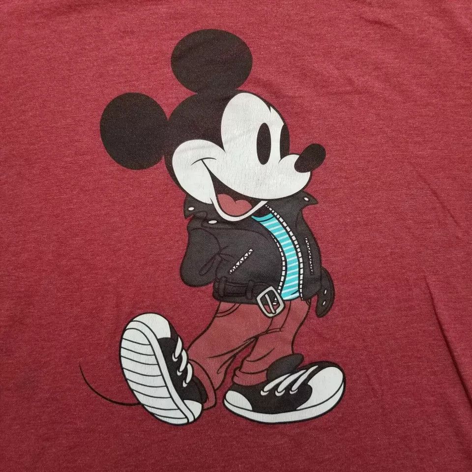 Disney Disney Mickey Mouse Shirt Mens Large Red Short Sleeve Size US L / EU 52-54 / 3 - 2 Thumbnail