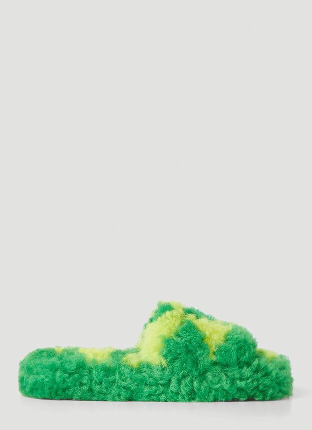Bottega Veneta o1y0725 Slippers in Green/Yellow Size US 11 / IT 41 - 1 Thumbnail
