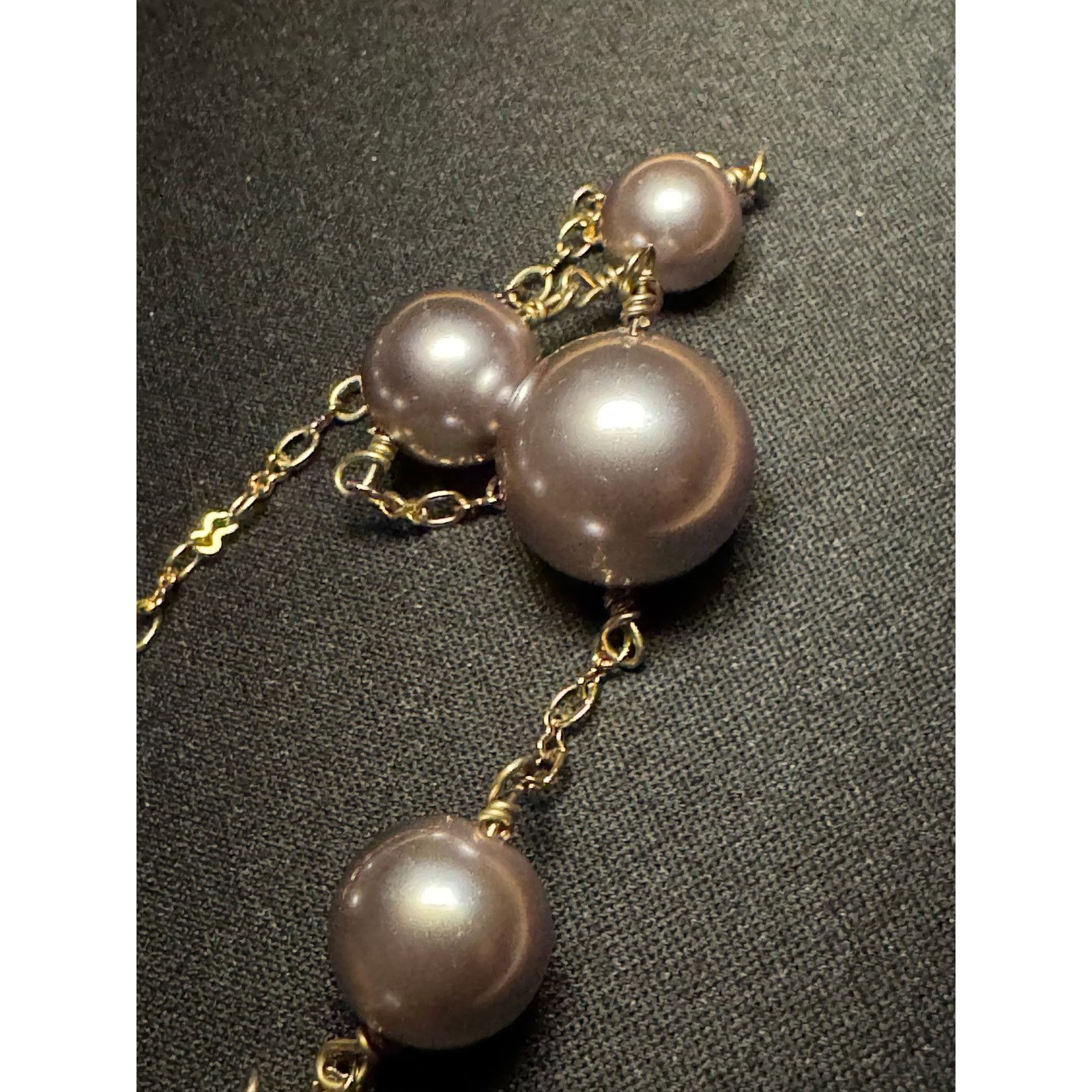 J.Crew J Crew Faux Pearl with Crystal Offset 35in Necklace Size ONE SIZE - 6 Thumbnail