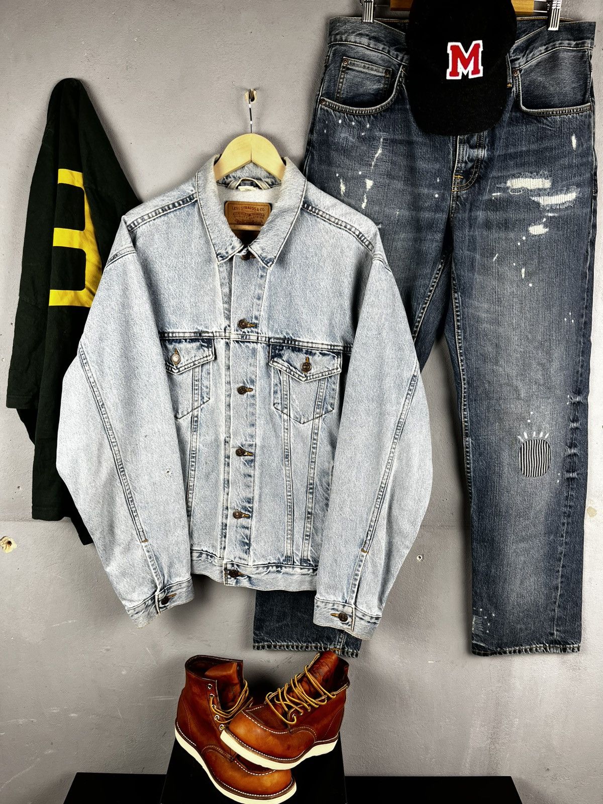 Levi's Levis distressed denim jacket vintage Size US L / EU 52-54 / 3 - 4 Thumbnail