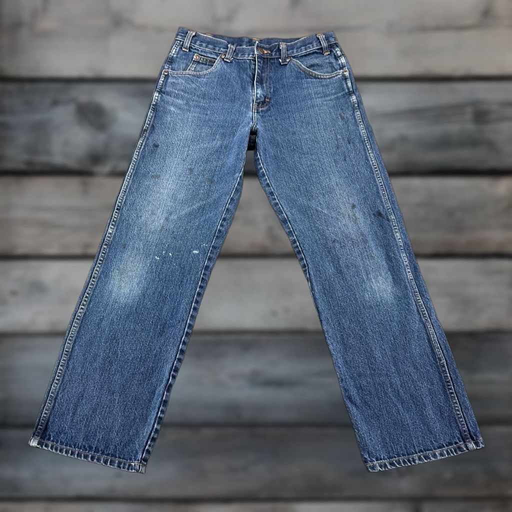 Dickies Dickies Jeans Men 32x32 Blue Straight Leg Regular Fit Cotton Medium Wash Denim Size US 32 / EU 48 - 1 Thumbnail