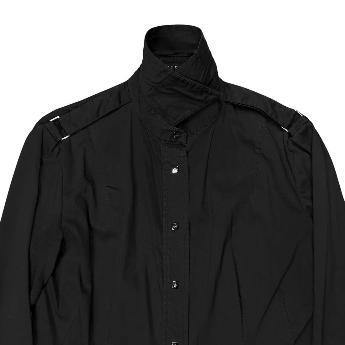 Gucci Gucci by Tom Ford Shoulder Strap Snap Shirt - 90s Size US XS / EU 42 / 0 - 5 Thumbnail