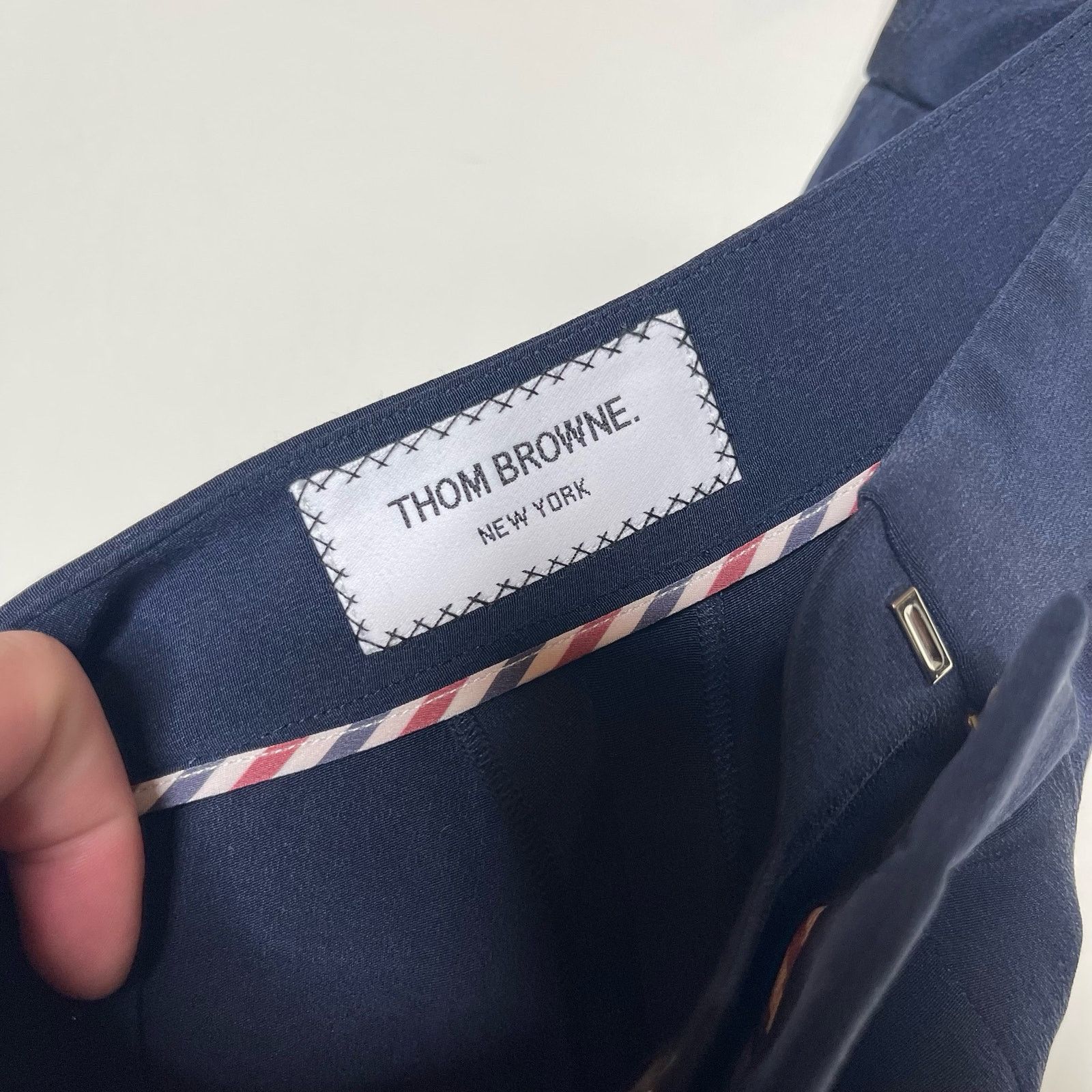 Thom Browne Thom Browne Norfolk High Waist Trouser Navy Blue Womens 2 Size 26" / US 2 / IT 38 - 5 Thumbnail