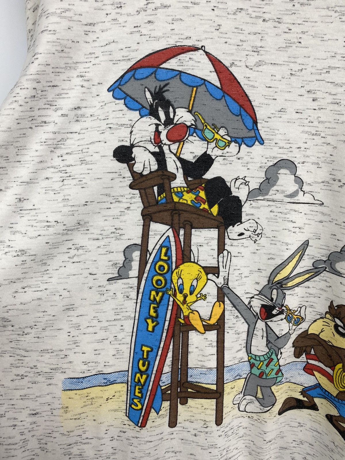 Warner Bros Vintage 1990 Looney Tunes Warner Bros Retro T-Shirt Rare Size US XL / EU 56 / 4 - 7 Thumbnail