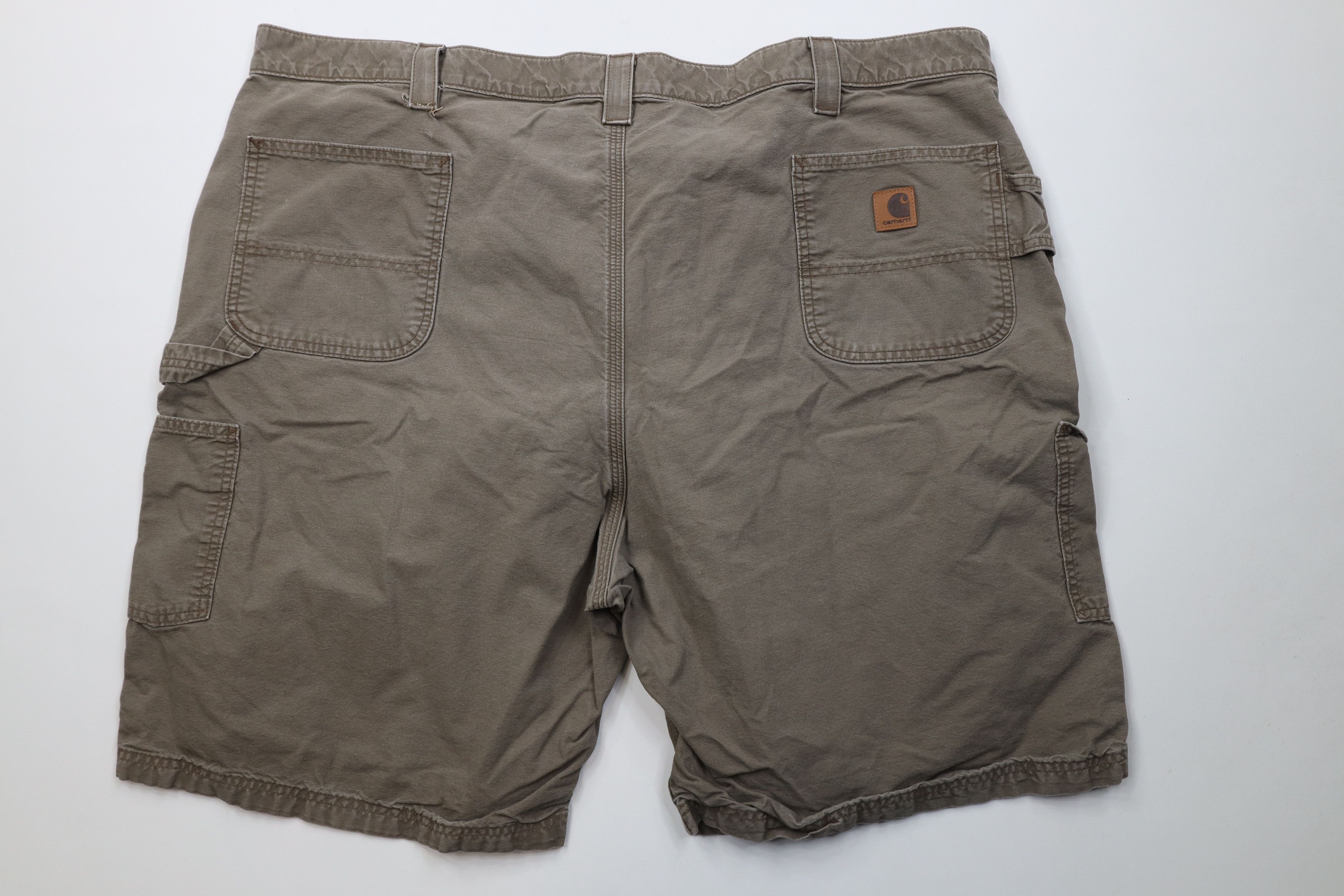 Carhartt Vintage Y2K Carhartt Relaxed Fit Dungaree Shorts Light Brown Size US 44 / EU 60 - 10 Thumbnail