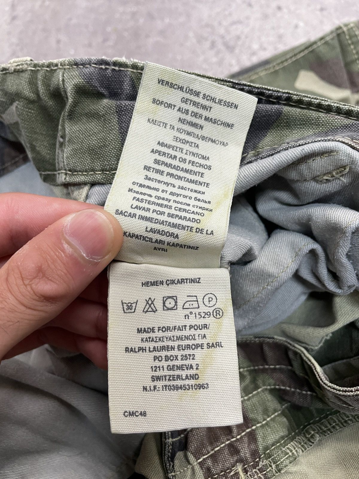 Denim & Supply Ralph Lauren Vintage Polo Ralph Lauren Camo Cargo Pants Y2K Military Size US 32 / EU 48 - 15 Thumbnail