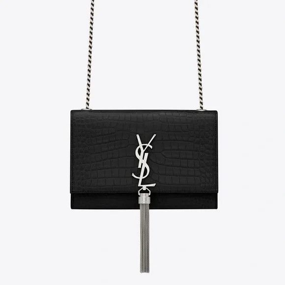 Saint Laurent Paris o1s1wg110724 Size: OS / Kate Medium Tassel Bag in Black Size ONE SIZE - 2 Thumbnail