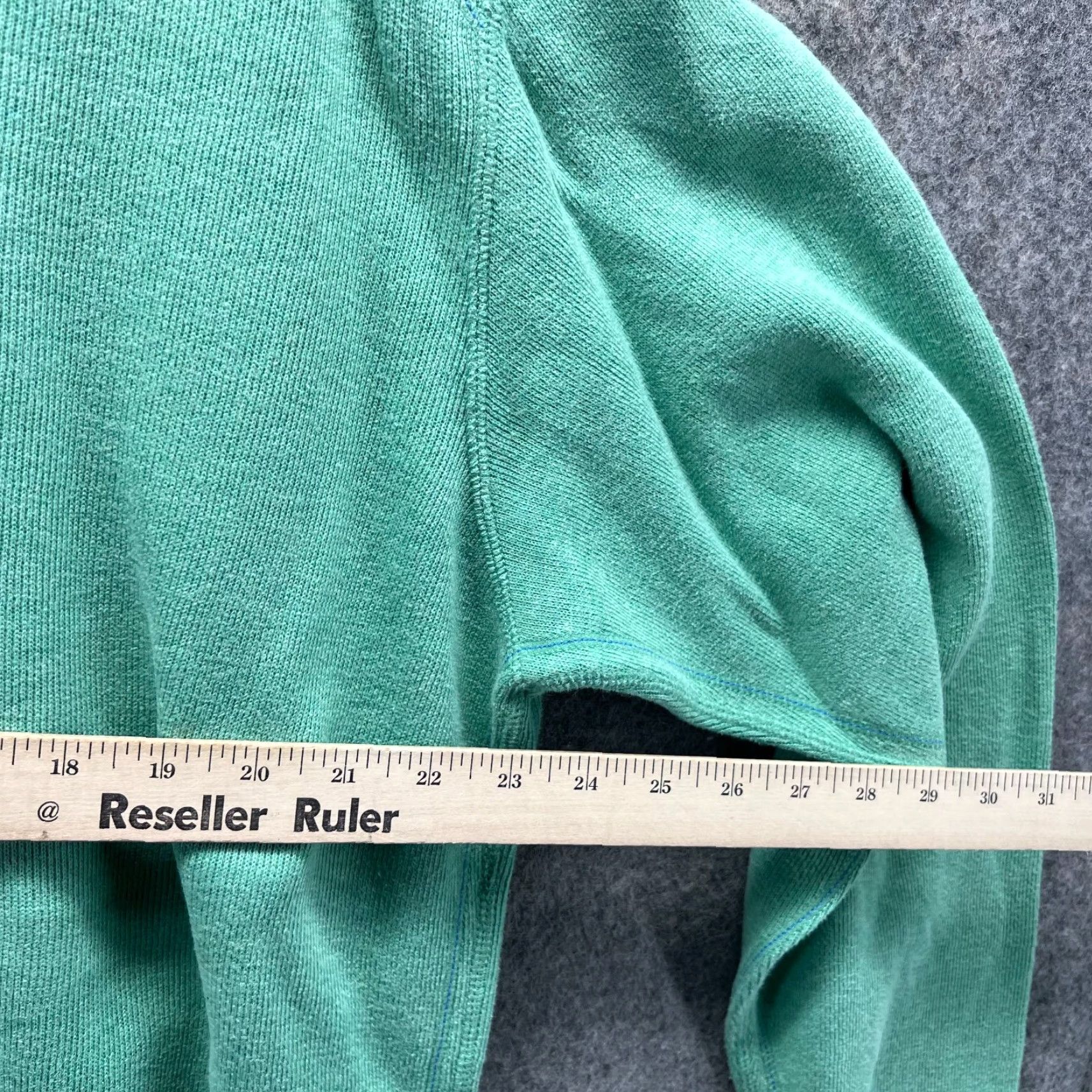Tommy Bahama Tommy Bahama Sweater Mens Large Reversible Fleece Pullover Gray Mint Green Jersey Knit Casual Formal Long Sleeve Logo Size US XL / EU 56 / 4 - 6 Thumbnail