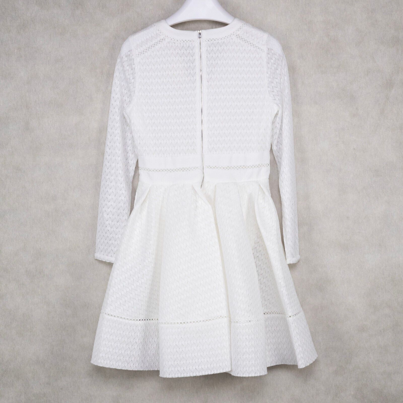 Maje Maje Women Rossignol Fit and Flare Mini Dress White 3/8US Size M / US 6-8 / IT 42-44 - 6 Thumbnail