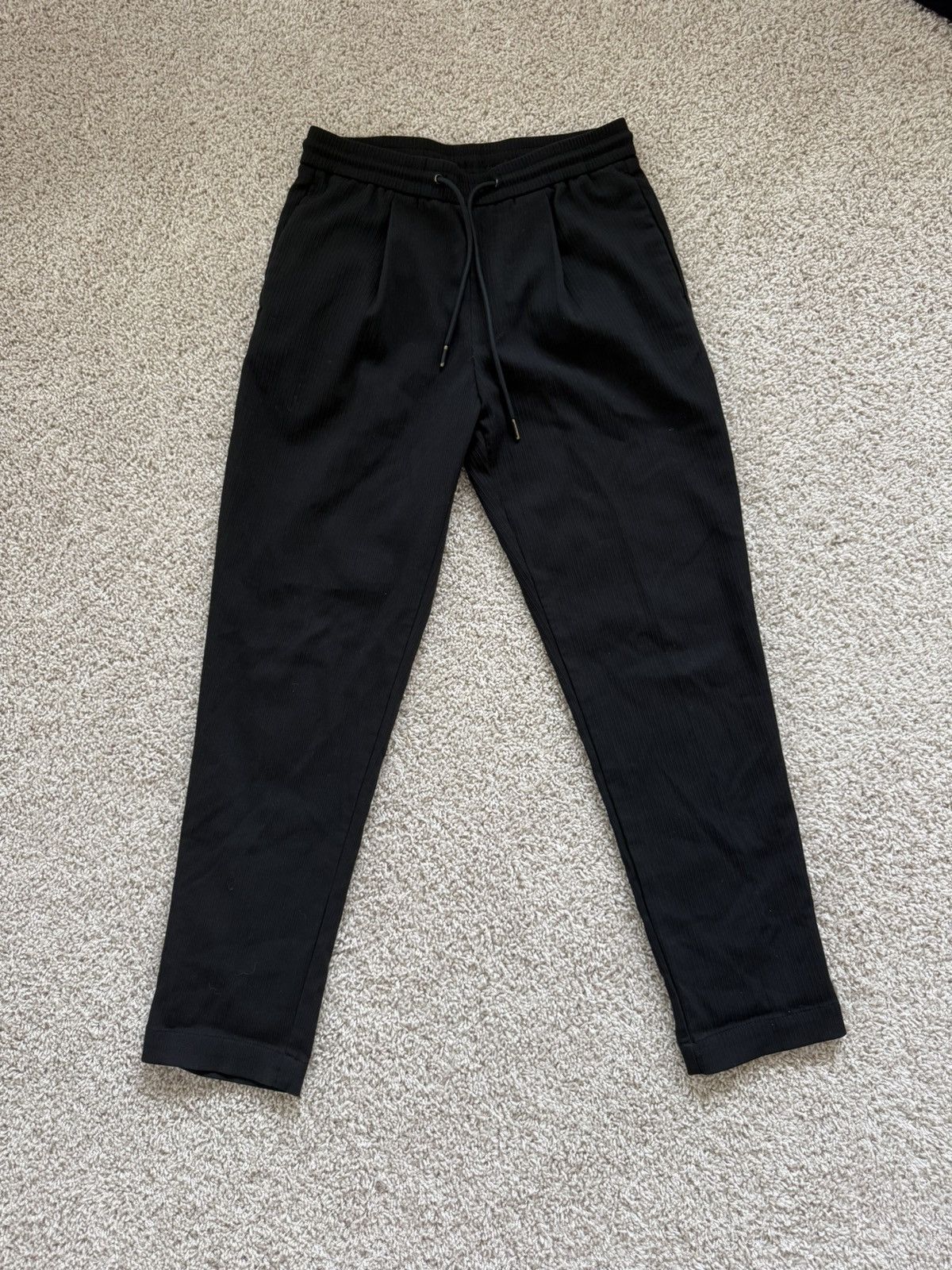 Zara Textured Drawstring Pants Size US 29 - 1 Thumbnail