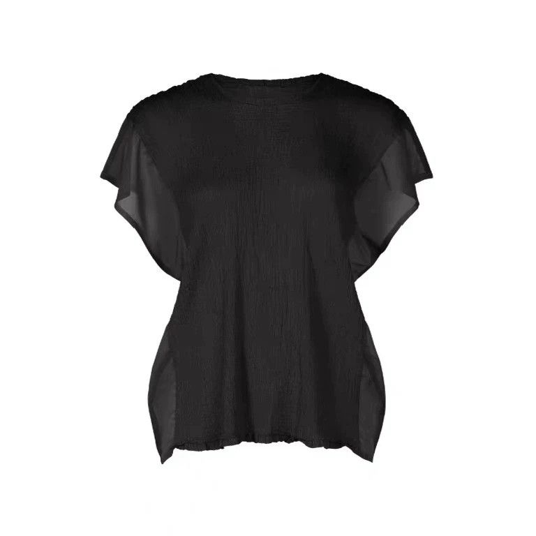 Issey Miyake Issey Miyake size:one size Black short-sleeved shirt Size S / US 4 / IT 40 - 1 Thumbnail
