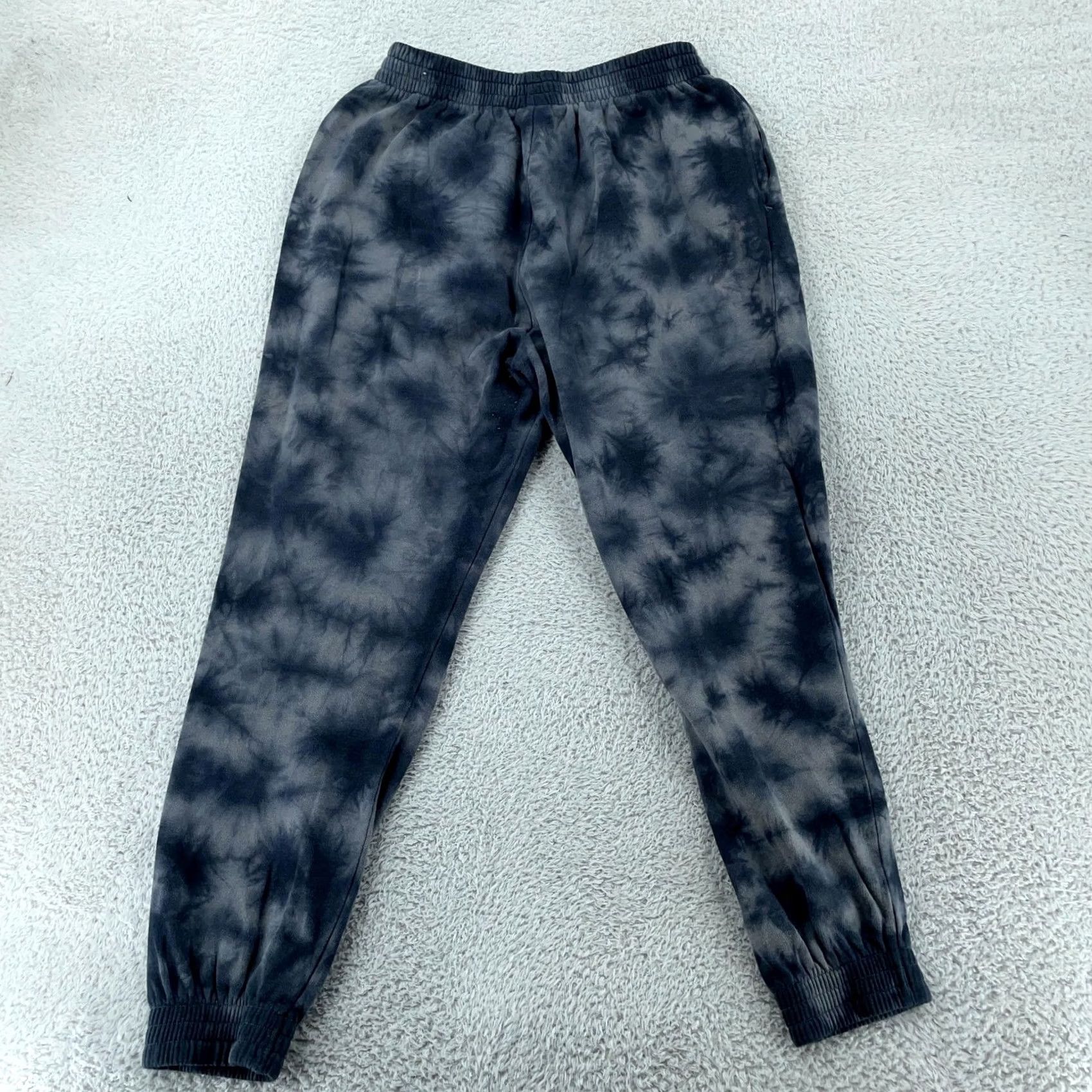 Pinko VINTAGE PINK Joggers Womens M Gray Tie Dye Sweatpants Lounge Elastic Waist Pockets Tapered Inseam 27 Casual Activewear Girls Mens Size 32" / US 10 / IT 46 - 4 Thumbnail