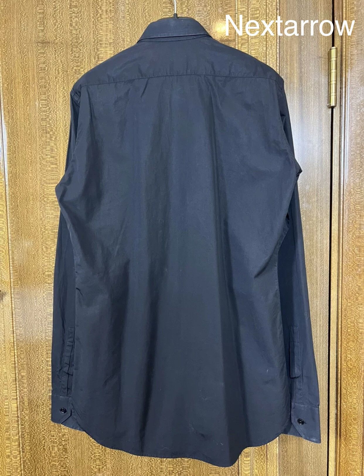 Saint Laurent Paris × Yves Saint Laurent Saint Laurent slp15fw spine placket shirt 2409-Nextarrow Size US M / EU 48-50 / 2 - 2 Thumbnail