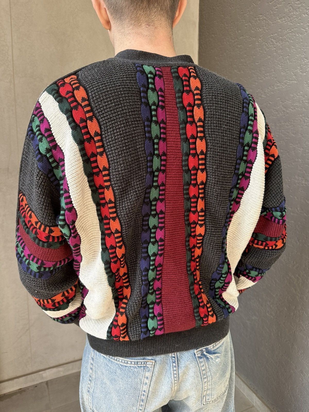 Carlo Colucci × Coogi × Missoni Carlo Colucci Cardigan Coogi/Missoni Style Sweater Y2K 90s Size US M / EU 48-50 / 2 - 2 Thumbnail