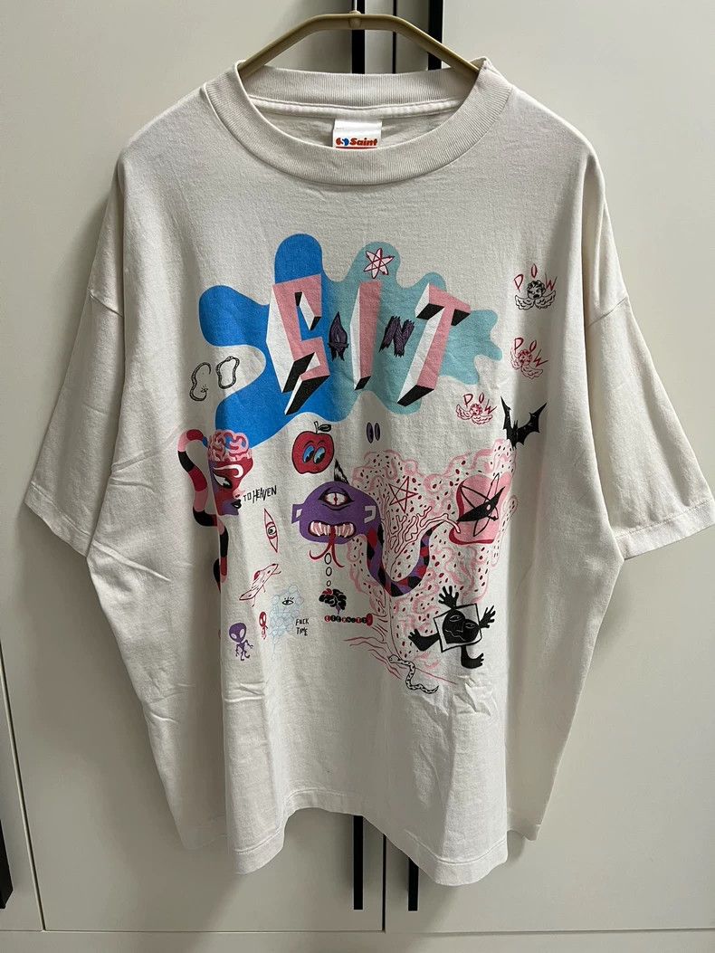 Saint Michael Saint Michael Monster illustration with white short sleeve Size US XL / EU 56 / 4 - 1 Thumbnail