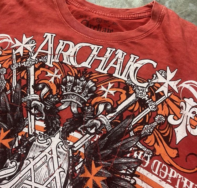 Affliction × Vintage Affliction Archaic Tee Shirt Size US XL / EU 56 / 4 - 3 Thumbnail
