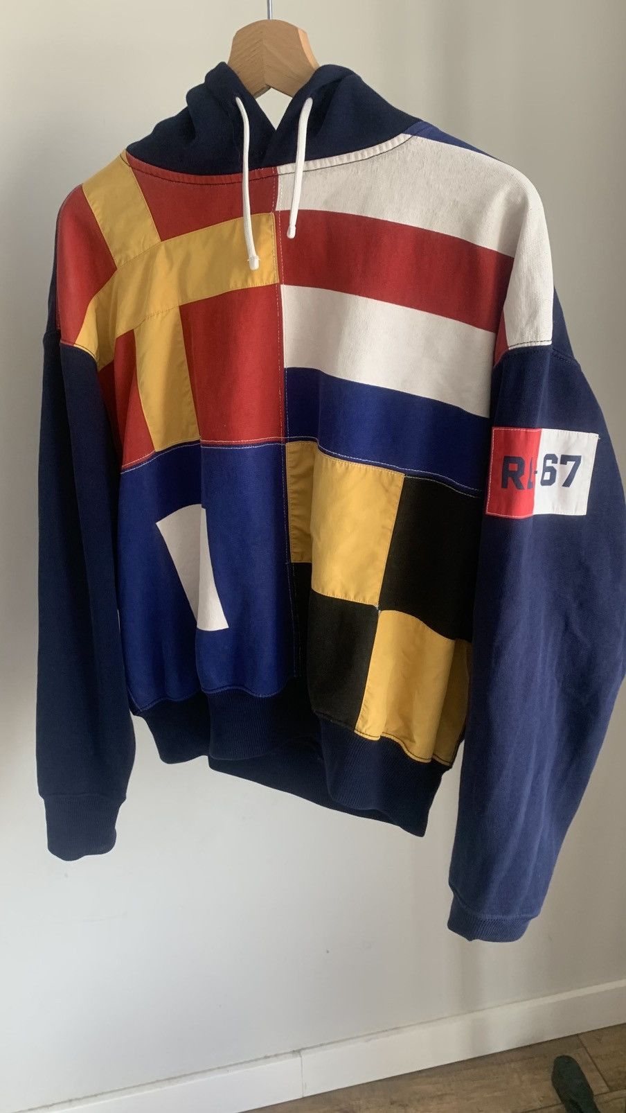 Polo Ralph Lauren Polo Ralph Lauren CP-93 Patchwork Hoodie RL67 Size S Size US S / EU 44-46 / 1 - 2 Thumbnail