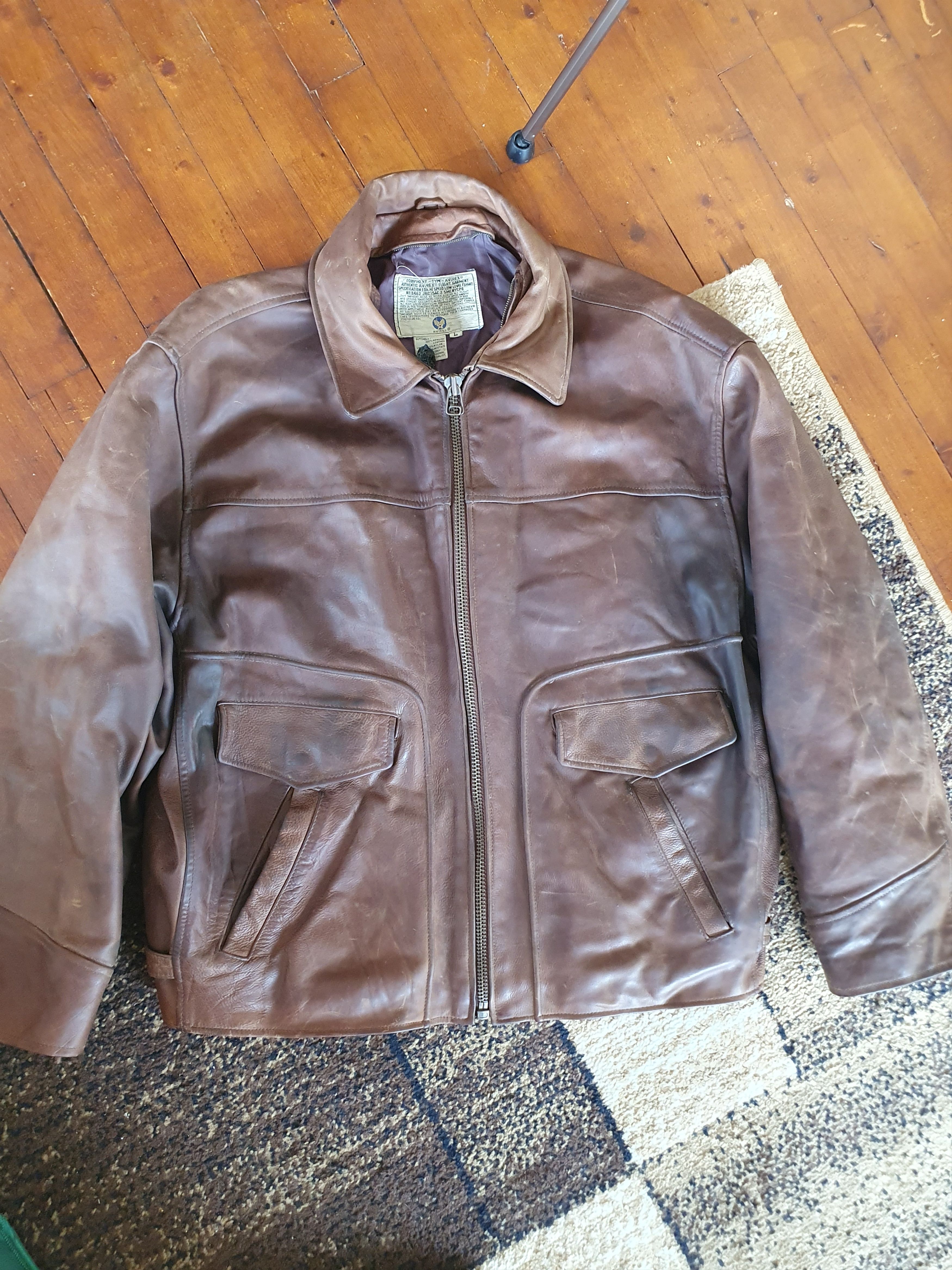 jacket ジャケット・アウター AVIREX leather G-2 flight vintage