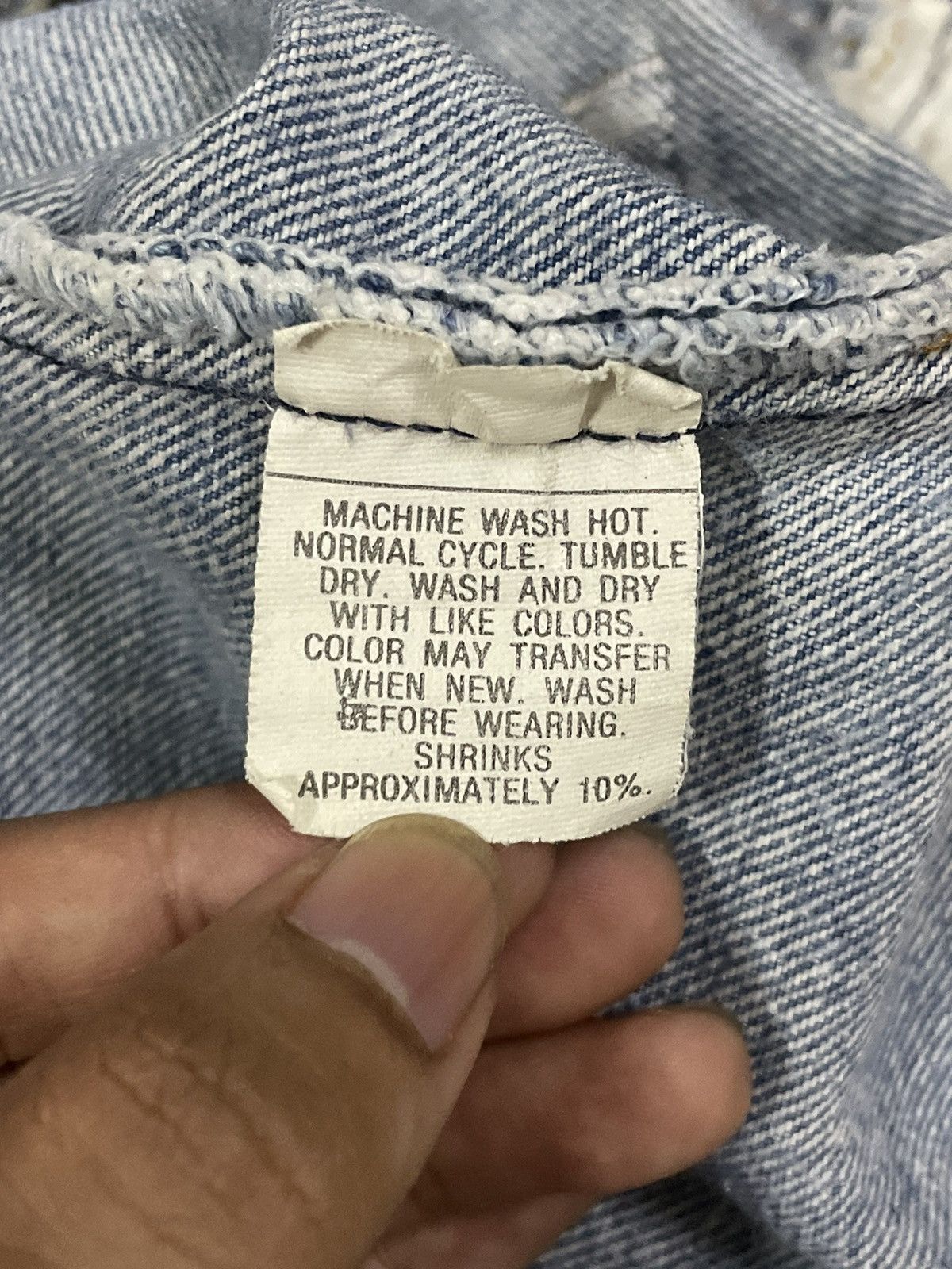 Levi's Vintage Clothing Vintage 80s Levi’s 501 Straight Cut Blue Wash Denim #546 Size US 31 - 15 Thumbnail