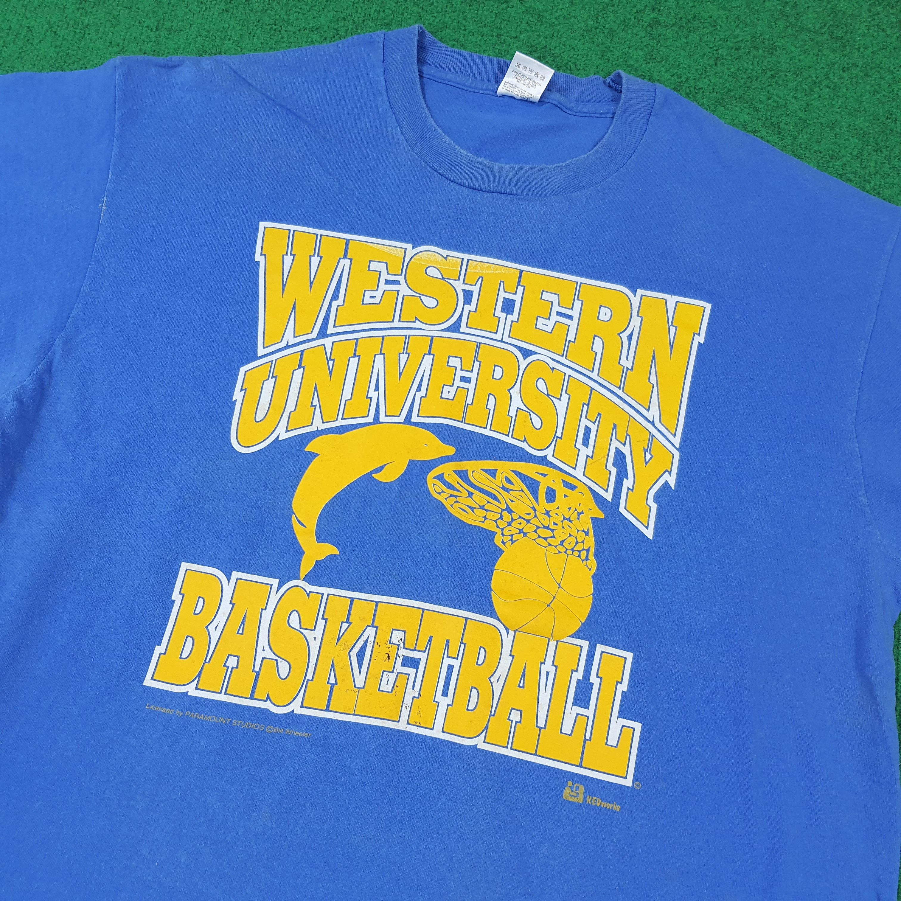Fruit Of The Loom Vintage Western University Basketball Single Stitch C285N65 Size US XL / EU 56 / 4 - 2 Thumbnail