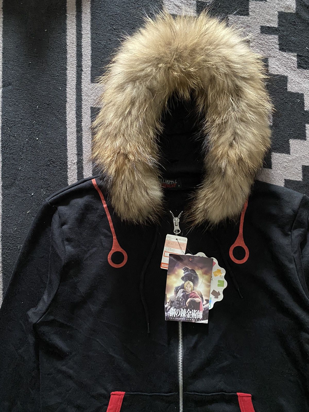 Anime × Cartoon Network × Vintage BNWT full metal alchemist anime cosplay fur zip hoodie Size US M / EU 48-50 / 2 - 3 Thumbnail