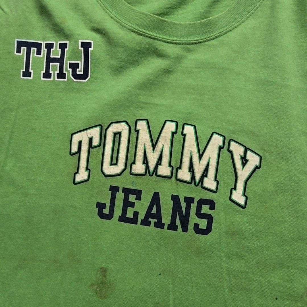 Tommy Jeans Tommy Jeans Graphic Tee Green Logo 85 Paint Stains L Shirt Size US L / EU 52-54 / 3 - 7 Thumbnail