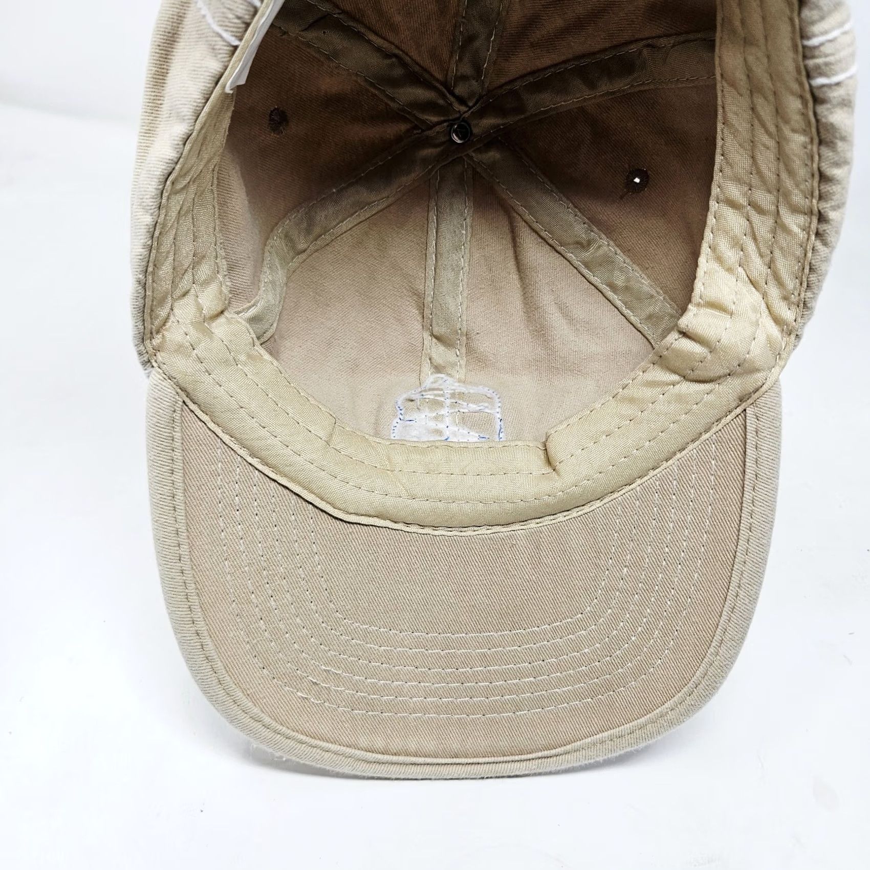 Logo 7 VINTAGE Beige Hat Unbranded Baseball Cap 90s Retro Adjustable One Size Men Size ONE SIZE - 6 Thumbnail