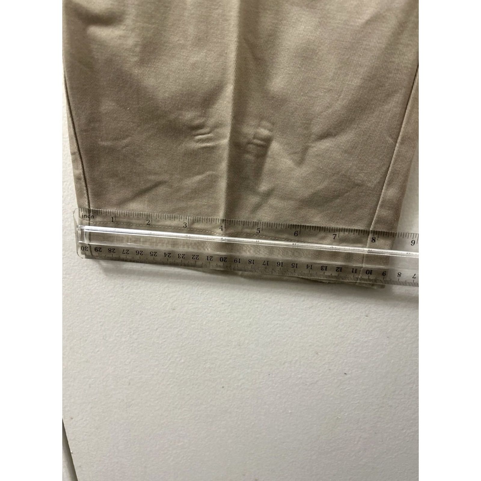 Vintage VINTAGE LL Bean Pants Womens Regular Size 10 32x29 Khaki Tan Chino Straight Flat Front Button Zip Casual Business Workwear Mens Womens Size 32" / US 10 / IT 46 - 5 Thumbnail
