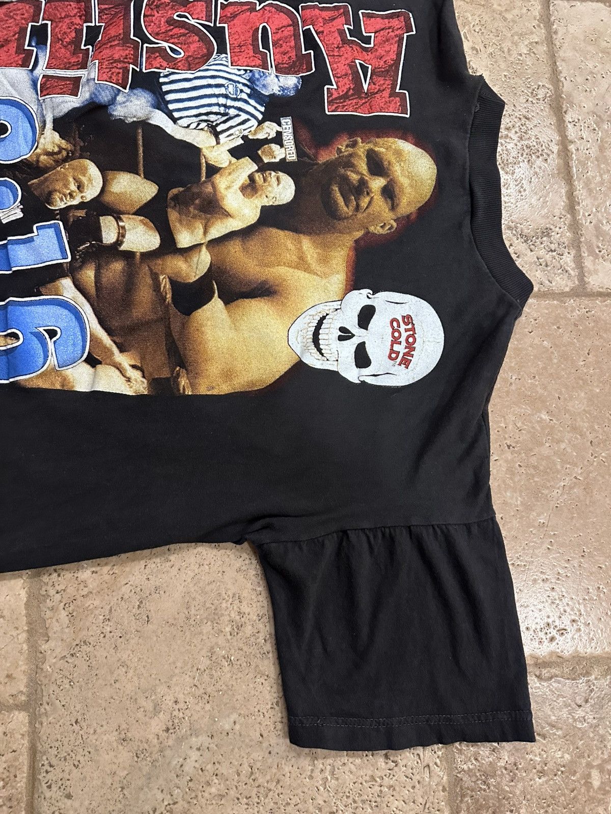 Rap Tees Vintage Stone Cold Steve Austin WWF 90s Rap Tee T-Shirt Size US L / EU 52-54 / 3 - 12 Thumbnail