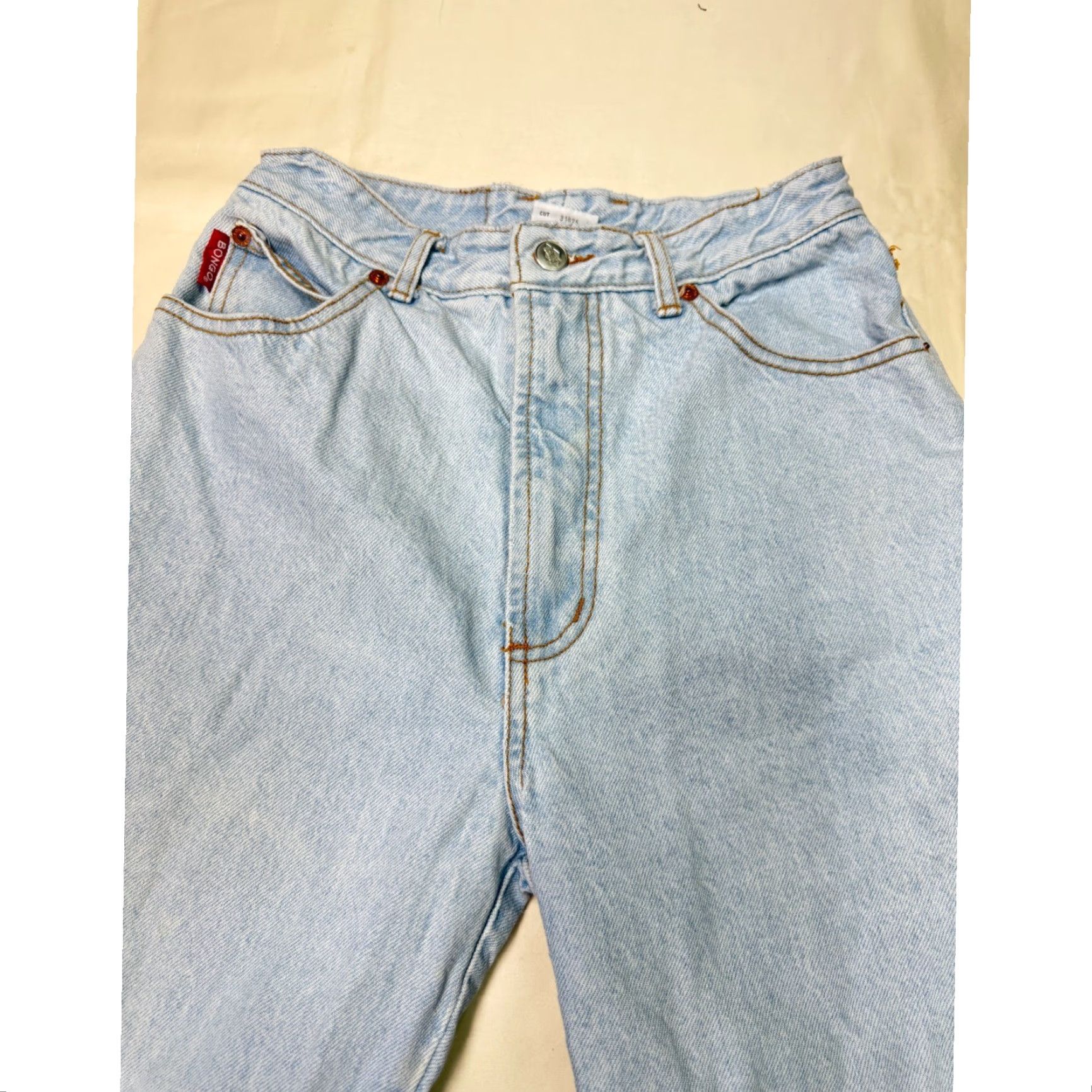 Vintage VINTAGE Bongo Jeans Women High Waisted Light Wash 26x31 Straight XL 90s Womens Jeans Size 40" / US 18 - 2 Thumbnail