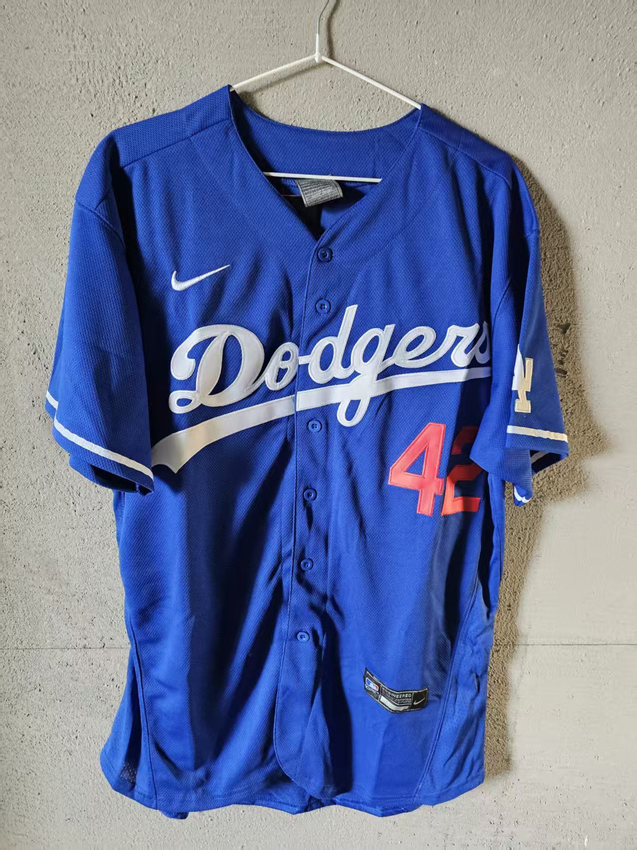 MLB Los Angeles Dodgers #42 Robinson Jersey Blue Size US XL / EU 56 / 4 - 2 Thumbnail