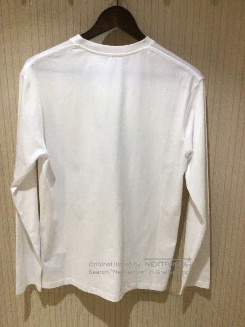 Loewe Long-sleeve T-shirt, white classic version, embroide