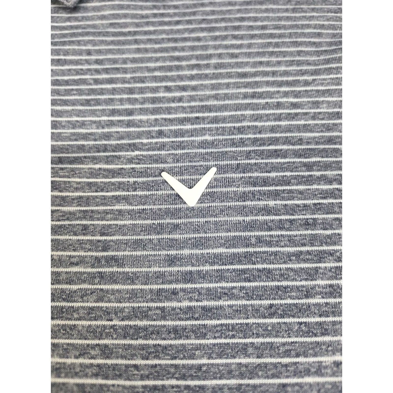 Callaway Callaway Mens Opti Dri Short Sleeve Blue Striped Polo Shirt Size S Size US S / EU 44-46 / 1 - 5 Thumbnail
