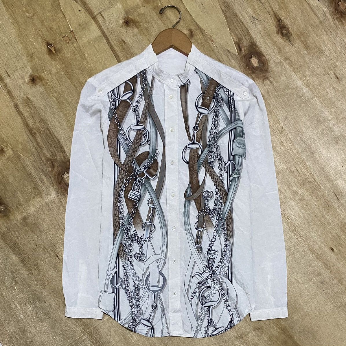 Gucci 🔥RARE🔥 Gucci Jennifer lopez belted silk shirt Size M / US 6-8 / IT 42-44 - 1 Thumbnail