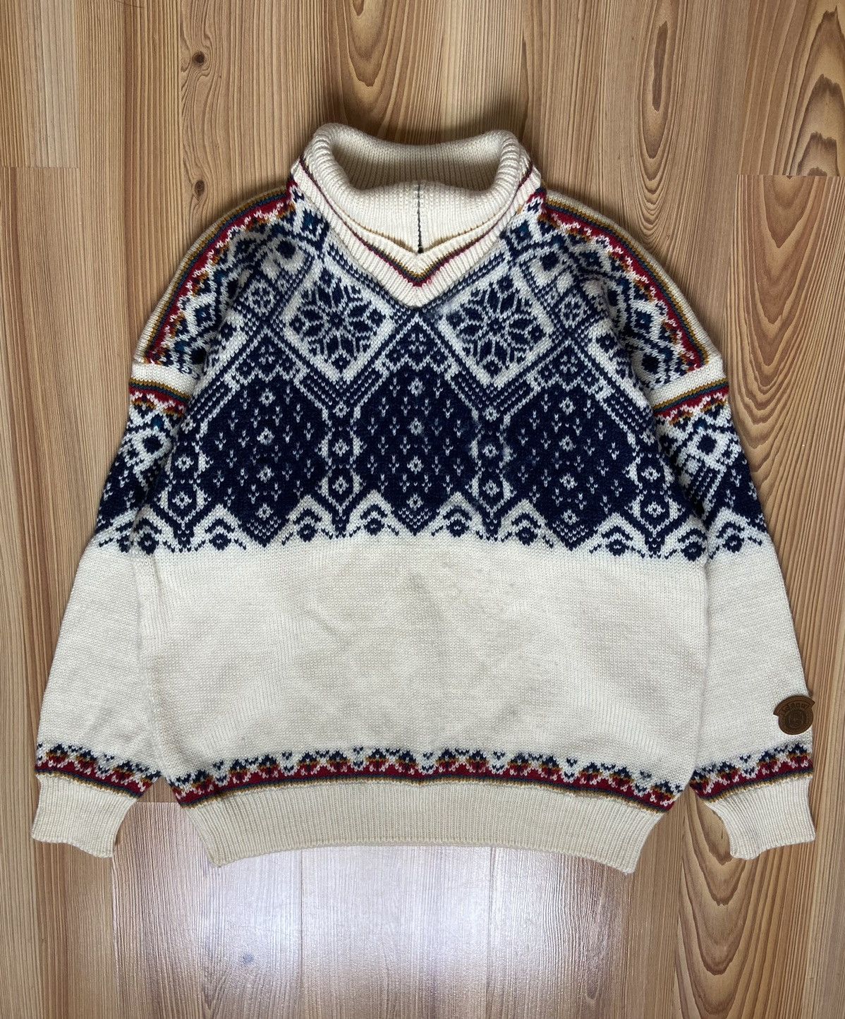 Vintage Vintage 90s Wool Sweater Idena Norway Sweatshirt Size US M / EU 48-50 / 2 - 1 Thumbnail