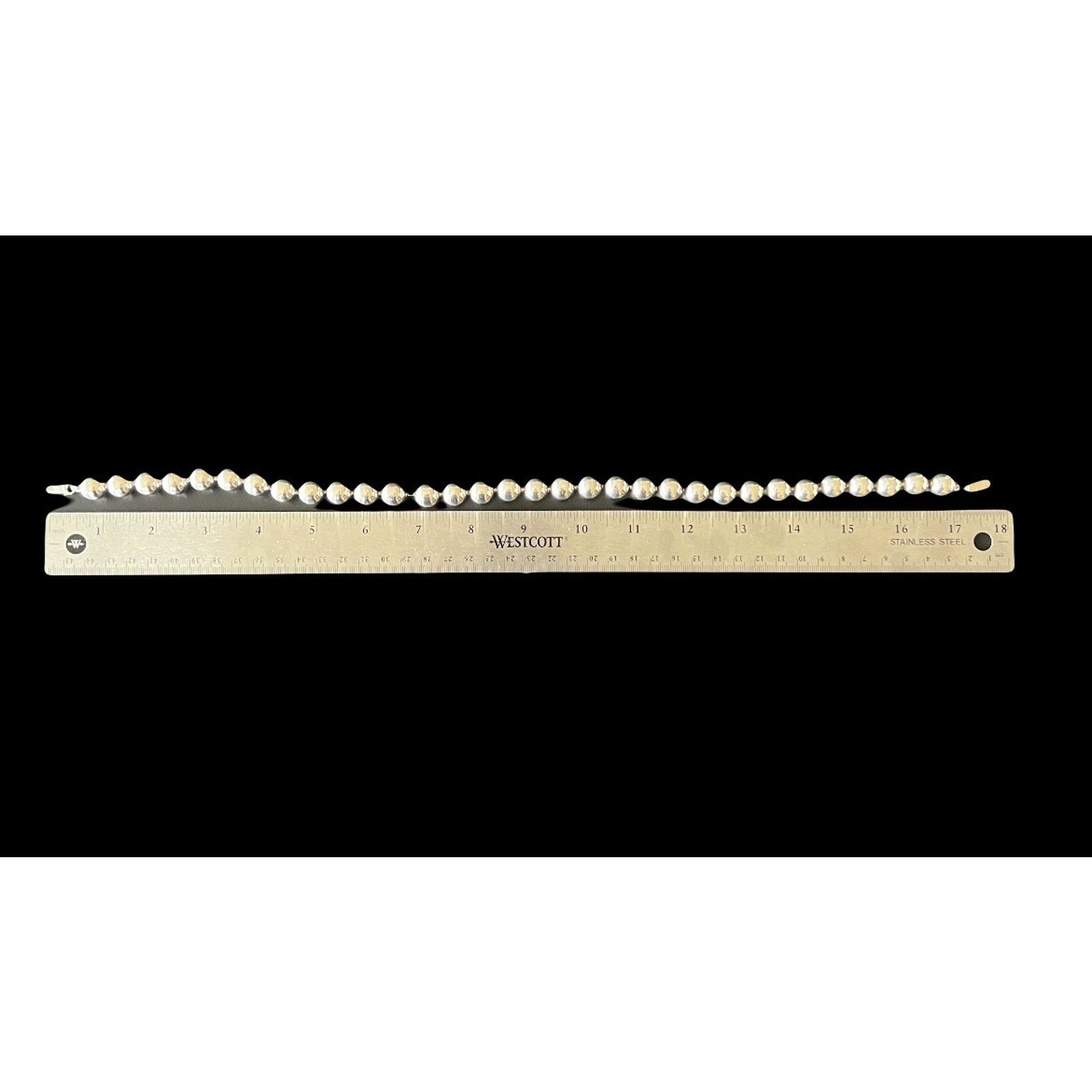 Gorjana Vintage Taxco Mexico Sterling Silver Ball Bead Necklace 40g Size ONE SIZE - 10 Thumbnail